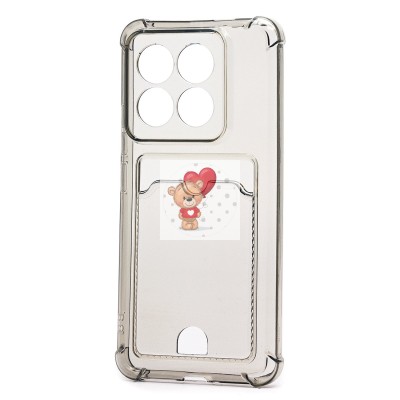 Чехол-накладка для Xiaomi 14 Pro (черный) - SC278 с картхолдером Чехол-накладка для Xiaomi 14 Pro (черный) - SC278 с картхолдером