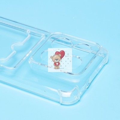 Чехол-накладка для Xiaomi 14 Pro (прозрачный) - SC278 с картхолдером Чехол-накладка для Xiaomi 14 Pro (прозрачный) - SC278 с картхолдером