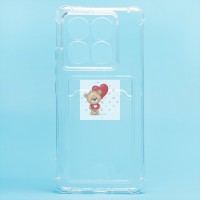 Чехол-накладка для Xiaomi 14T Pro (прозрачный) - SC278 с картхолдером Чехол-накладка для Xiaomi 14T Pro (прозрачный) - SC278 с картхолдером