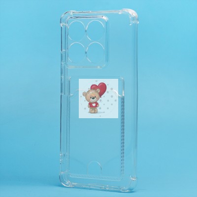 Чехол-накладка для Xiaomi 14T (прозрачный) - SC278 с картхолдером Чехол-накладка для Xiaomi 14T (прозрачный) - SC278 с картхолдером