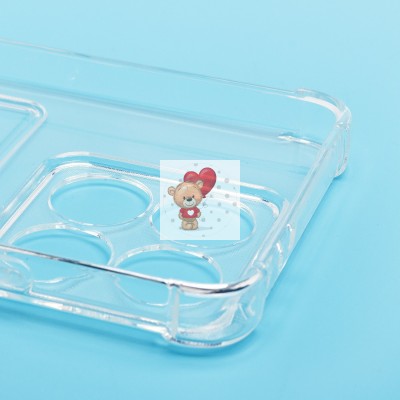 Чехол-накладка для Xiaomi 14T (прозрачный) - SC278 с картхолдером Чехол-накладка для Xiaomi 14T (прозрачный) - SC278 с картхолдером