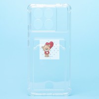 Чехол-накладка для Xiaomi Poco X6 Pro 5G (прозрачный) - SC278 с картхолдером Чехол-накладка для Xiaomi Poco X6 Pro 5G (прозрачный) - SC278 с картхолдером