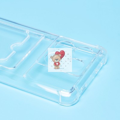 Чехол-накладка для Xiaomi Poco X6 Pro 5G (прозрачный) - SC278 с картхолдером Чехол-накладка для Xiaomi Poco X6 Pro 5G (прозрачный) - SC278 с картхолдером