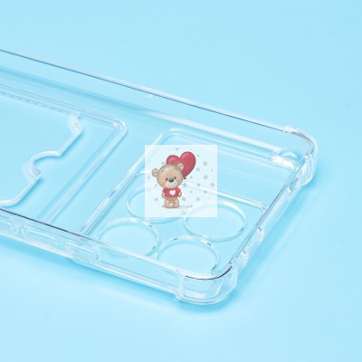 Чехол-накладка для Xiaomi Poco X6 Pro 5G (прозрачный) - SC278 с картхолдером Чехол-накладка для Xiaomi Poco X6 Pro 5G (прозрачный) - SC278 с картхолдером