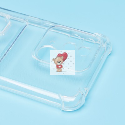 Чехол-накладка для Xiaomi Redmi 10C (прозрачный) - SC278 с картхолдером Чехол-накладка для Xiaomi Redmi 10C (прозрачный) - SC278 с картхолдером