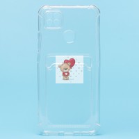 Чехол-накладка для Xiaomi Redmi 9C (прозрачный) - SC278 с картхолдером