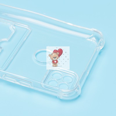 Чехол-накладка для Xiaomi Redmi 9C (прозрачный) - SC278 с картхолдером