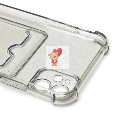 Чехол-накладка для Apple iPhone 11 (черный) - SC300 с картхолдером Чехол-накладка для Apple iPhone 11 (черный) - SC300 с картхолдером