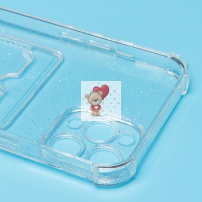 Чехол-накладка для Apple iPhone 12 Pro Max (белый) - SC300 с картхолдером Чехол-накладка для Apple iPhone 12 Pro Max (белый) - SC300 с картхолдером