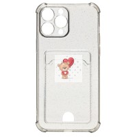 Чехол-накладка для Apple iPhone 12 Pro (черный) - SC300 с картхолдером Чехол-накладка для Apple iPhone 12 Pro (черный) - SC300 с картхолдером