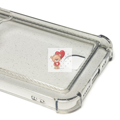 Чехол-накладка для Apple iPhone 12 Pro (черный) - SC300 с картхолдером Чехол-накладка для Apple iPhone 12 Pro (черный) - SC300 с картхолдером