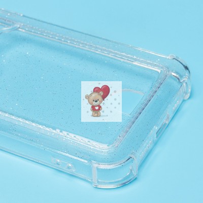 Чехол-накладка для Apple iPhone 12 Pro (белый) - SC300 с картхолдером