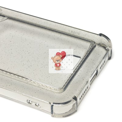 Чехол-накладка для Apple iPhone 13 Pro Max (черный) - SC300 с картхолдером