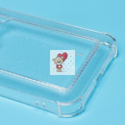 Чехол-накладка для Apple iPhone 13 Pro Max (белый) - SC300 с картхолдером