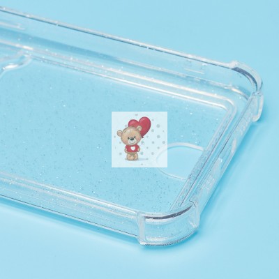 Чехол-накладка для Apple iPhone 13 Pro (белый) - SC300 с картхолдером