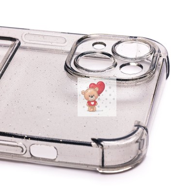 Чехол-накладка для Apple iPhone 14 Plus (черный) - SC300 с картхолдером Чехол-накладка для Apple iPhone 14 Plus (черный) - SC300 с картхолдером