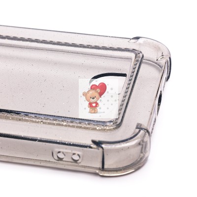 Чехол-накладка для Apple iPhone 14 Plus (черный) - SC300 с картхолдером Чехол-накладка для Apple iPhone 14 Plus (черный) - SC300 с картхолдером