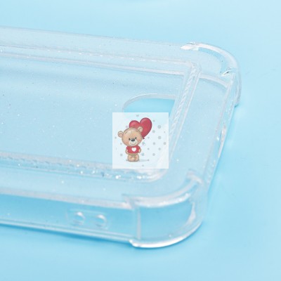 Чехол-накладка для Apple iPhone 14 Plus (белый) - SC300 с картхолдером