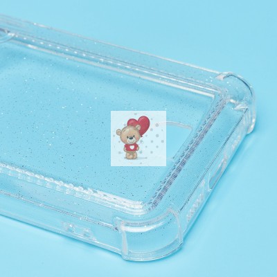 Чехол-накладка для Apple iPhone 14 (белый) - SC300 с картхолдером