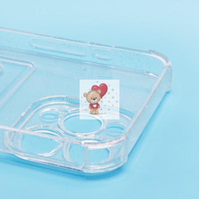 Чехол-накладка для Apple iPhone 15 Pro Max (белый) - SC300 с картхолдером Чехол-накладка для Apple iPhone 15 Pro Max (белый) - SC300 с картхолдером