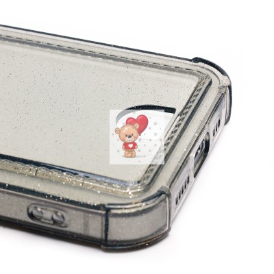 Чехол-накладка для Apple iPhone 15 Pro (черный) - SC300 с картхолдером