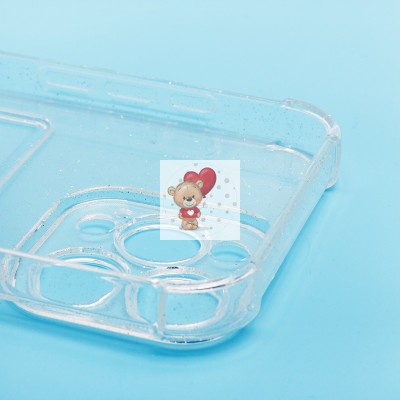 Чехол-накладка для Apple iPhone 16 Pro Max (белый) - SC300 с картхолдером