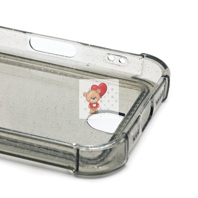 Чехол-накладка для Apple iPhone 16 Pro (черный) - SC300 с картхолдером