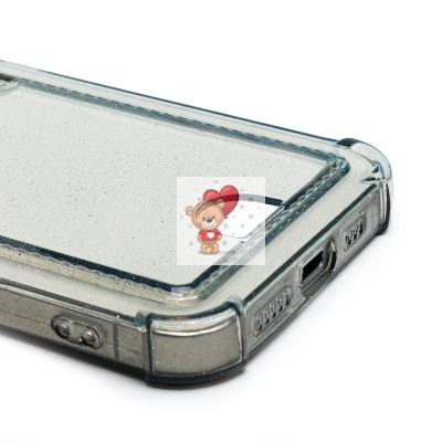 Чехол-накладка для Apple iPhone 16e (черный) - SC300 с картхолдером