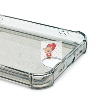 Чехол-накладка для Apple iPhone 16e (черный) - SC300 с картхолдером