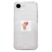 Чехол-накладка для Apple iPhone 16e (белый) - SC300 с картхолдером Чехол-накладка для Apple iPhone 16e (белый) - SC300 с картхолдером