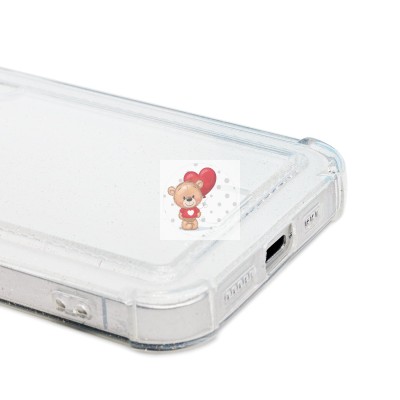 Чехол-накладка для Apple iPhone 16e (белый) - SC300 с картхолдером