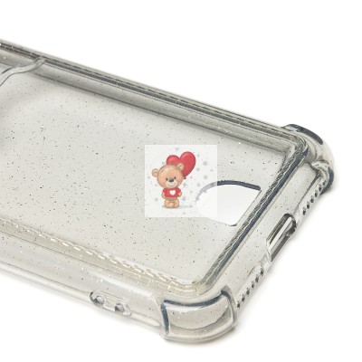 Чехол-накладка для Apple iPhone 7 (черный) - SC300 с картхолдером