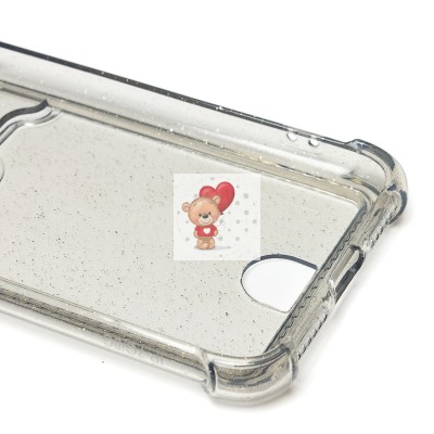 Чехол-накладка для Apple iPhone 7 (черный) - SC300 с картхолдером