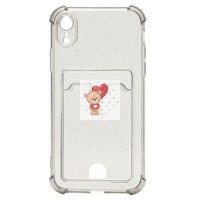 Чехол-накладка для Apple iPhone XR (черный) - SC300 с картхолдером Чехол-накладка для Apple iPhone XR (черный) - SC300 с картхолдером