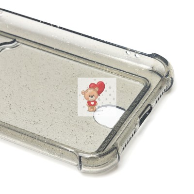 Чехол-накладка для Apple iPhone XR (черный) - SC300 с картхолдером Чехол-накладка для Apple iPhone XR (черный) - SC300 с картхолдером