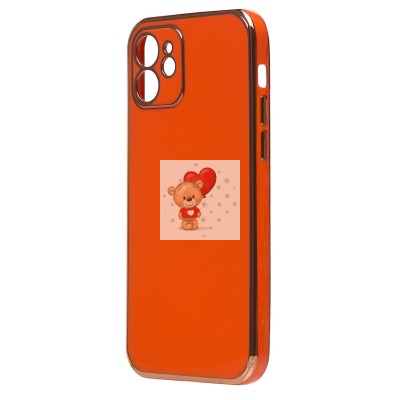 Чехол-накладка для Apple iPhone 12 (оранжевый) - SC301