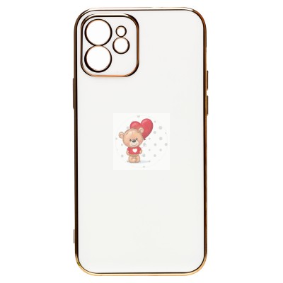 Чехол-накладка для Apple iPhone 12 (белый) - SC301