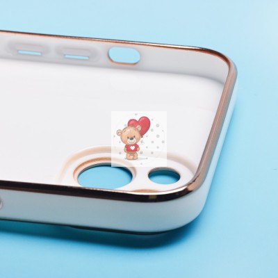 Чехол-накладка для Apple iPhone 14 Plus (белый) - SC301