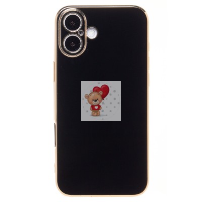 Чехол-накладка для Apple iPhone 16 Plus (черный) - SC301 Чехол-накладка для Apple iPhone 16 Plus (черный) - SC301