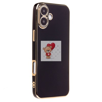 Чехол-накладка для Apple iPhone 16 Plus (черный) - SC301 Чехол-накладка для Apple iPhone 16 Plus (черный) - SC301