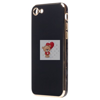 Чехол-накладка для Apple iPhone 7 (черный) - SC301