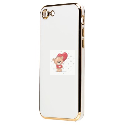 Чехол-накладка для Apple iPhone 8 (белый) - SC301