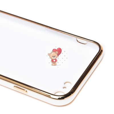 Чехол-накладка для Apple iPhone 8 (белый) - SC301