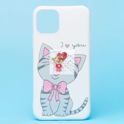 Чехол-накладка для Apple iPhone 11 Pro - (004) (белый) - SC302