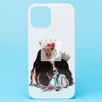 Чехол-накладка для Apple iPhone 12 Pro Max - (003) (белый) - SC302 Чехол-накладка для Apple iPhone 12 Pro Max - (003) (белый) - SC302