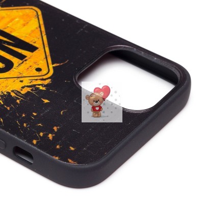 Чехол-накладка для Apple iPhone 12 - (002) (черный) - SC302