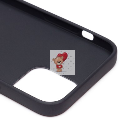 Чехол-накладка для Apple iPhone 12 - (002) (черный) - SC302