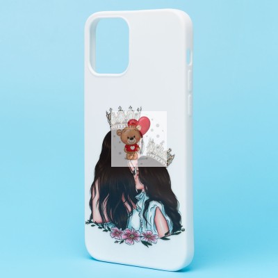 Чехол-накладка для Apple iPhone 12 - (003) (белый) - SC302