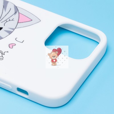 Чехол-накладка для Apple iPhone 12 - (004) (белый) - SC302