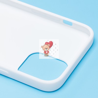 Чехол-накладка для Apple iPhone 12 - (004) (белый) - SC302